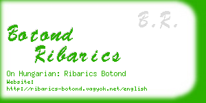 botond ribarics business card